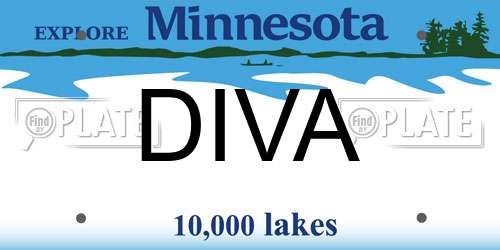 DIVA Minnesota License Plate