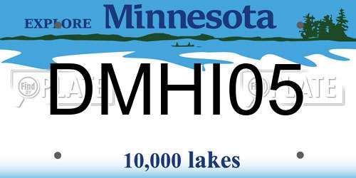 DMHI05 Minnesota License Plate
