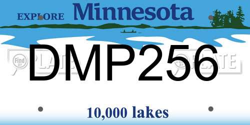 DMP256 Minnesota License Plate