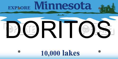DORITOS Minnesota License Plate