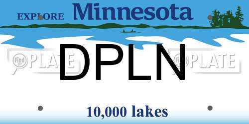 DPLN Minnesota License Plate