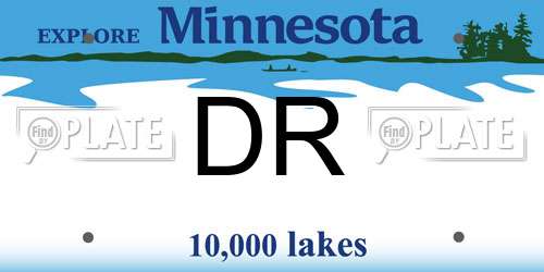 DR Minnesota License Plate