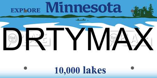 DRTYMAX Minnesota License Plate