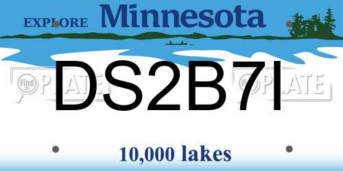 DS2B7I Minnesota License Plate