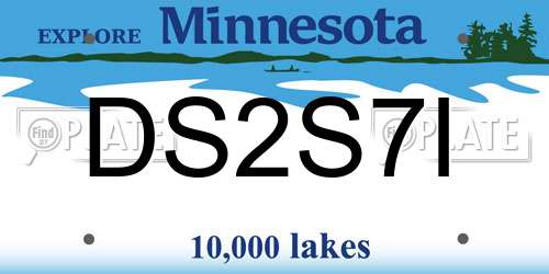 DS2S7I Minnesota License Plate