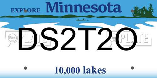 DS2T2O Minnesota License Plate