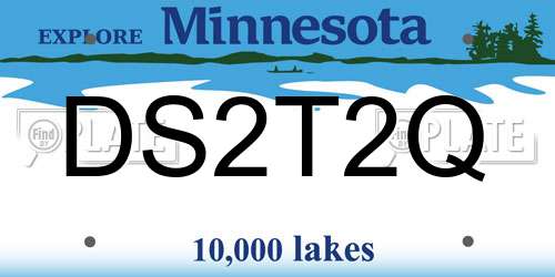 DS2T2Q Minnesota License Plate
