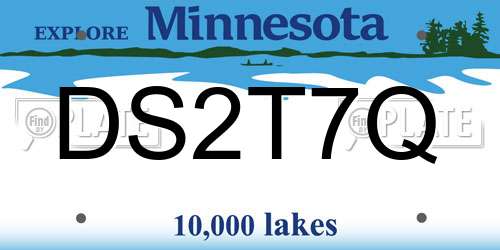 DS2T7Q Minnesota License Plate