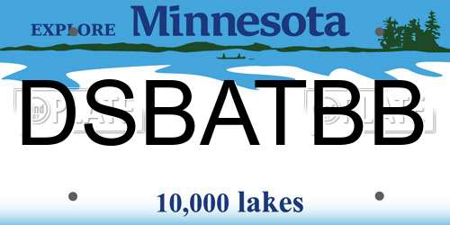 DSBATBB Minnesota License Plate