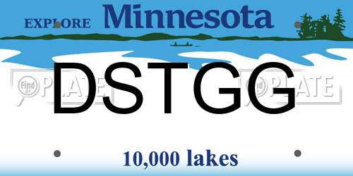DSTGG Minnesota License Plate