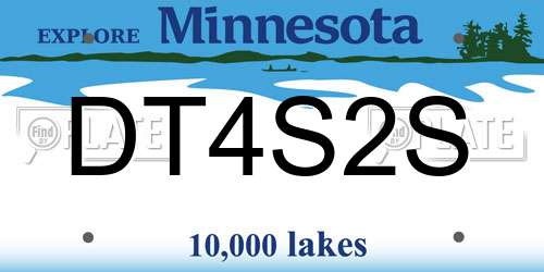 DT4S2S Minnesota License Plate