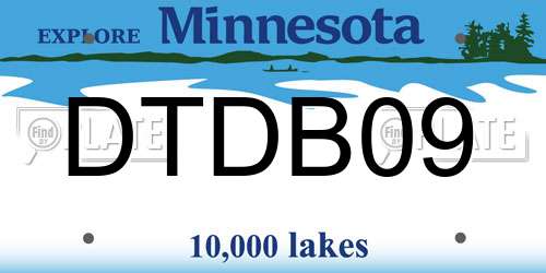 DTDB09 Minnesota License Plate