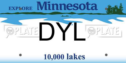 DYL Minnesota License Plate