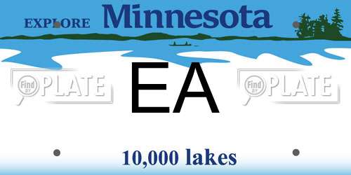 EA Minnesota License Plate