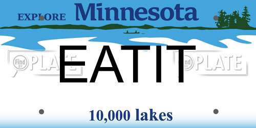 EATIT Minnesota License Plate