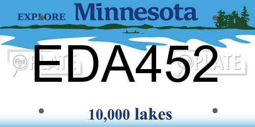 EDA452 Minnesota License Plate