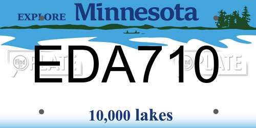 EDA710 Minnesota License Plate