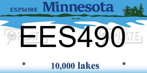 EES490 Minnesota License Plate