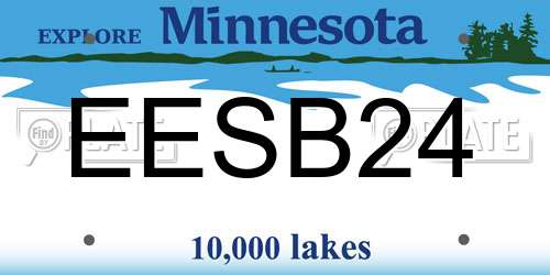 EESB24 Minnesota License Plate