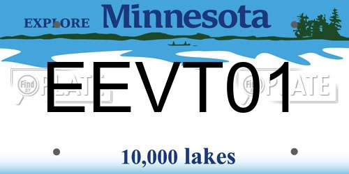 EEVT01 Minnesota License Plate