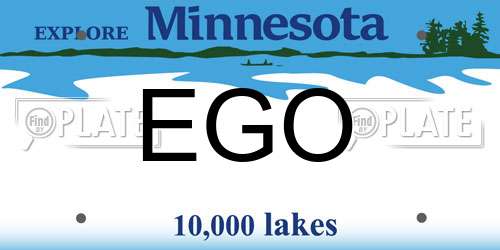 EGO Minnesota License Plate