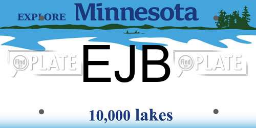 EJB Minnesota License Plate