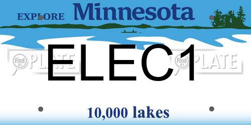 ELEC1 Minnesota License Plate