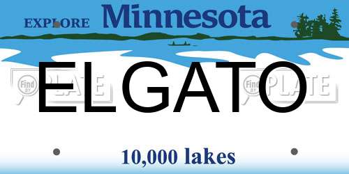 ELGATO Minnesota License Plate