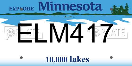 ELM417 Minnesota License Plate