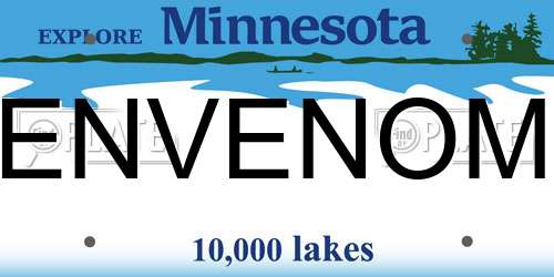 ENVENOM Minnesota License Plate