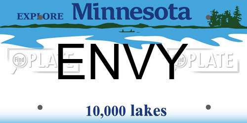 ENVY Minnesota License Plate