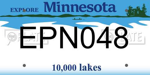 EPN048 Minnesota License Plate