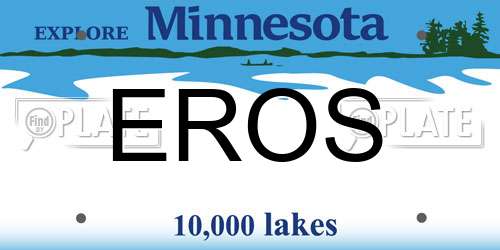 EROS Minnesota License Plate