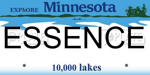 ESSENCE Minnesota License Plate