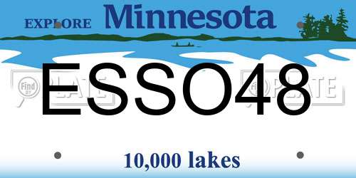 ESSO48 Minnesota License Plate