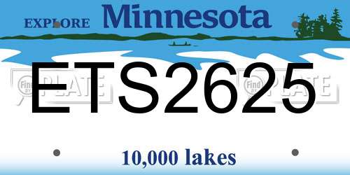 ETS2625 Minnesota License Plate