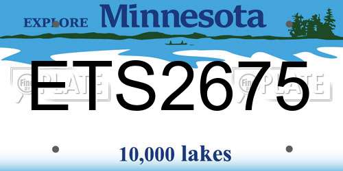 ETS2675 Minnesota License Plate