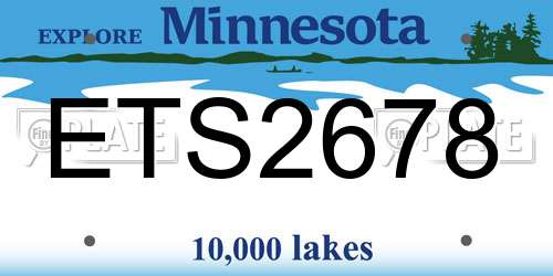 ETS2678 Minnesota License Plate