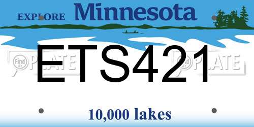 ETS421 Minnesota License Plate