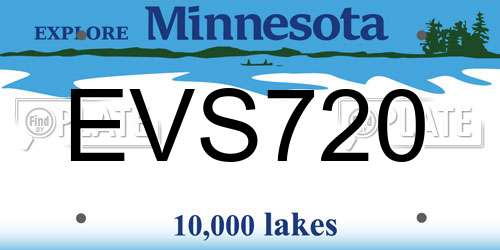 EVS720 Minnesota License Plate