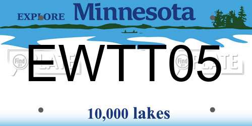 EWTT05 Minnesota License Plate