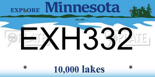 EXH332 Minnesota License Plate