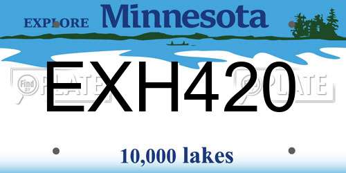 EXH420 Minnesota License Plate