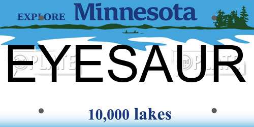EYESAUR Minnesota License Plate