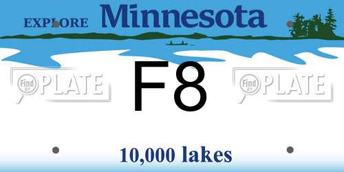 F8 Minnesota License Plate
