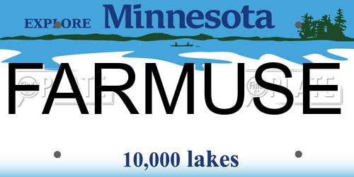FARMUSE Minnesota License Plate
