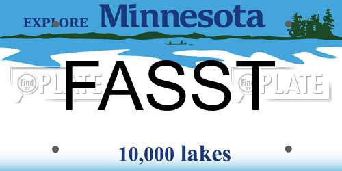 FASST Minnesota License Plate