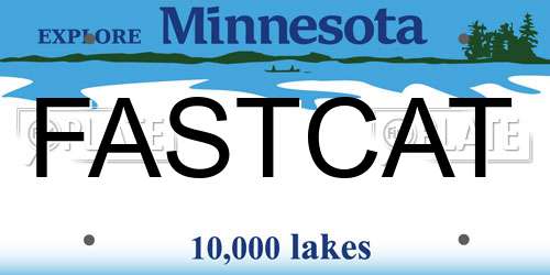 FASTCAT Minnesota License Plate