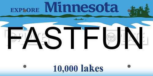 FASTFUN Minnesota License Plate
