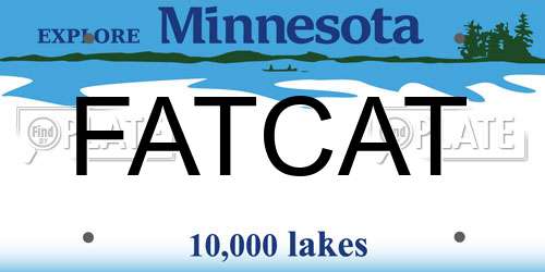 FATCAT Minnesota License Plate